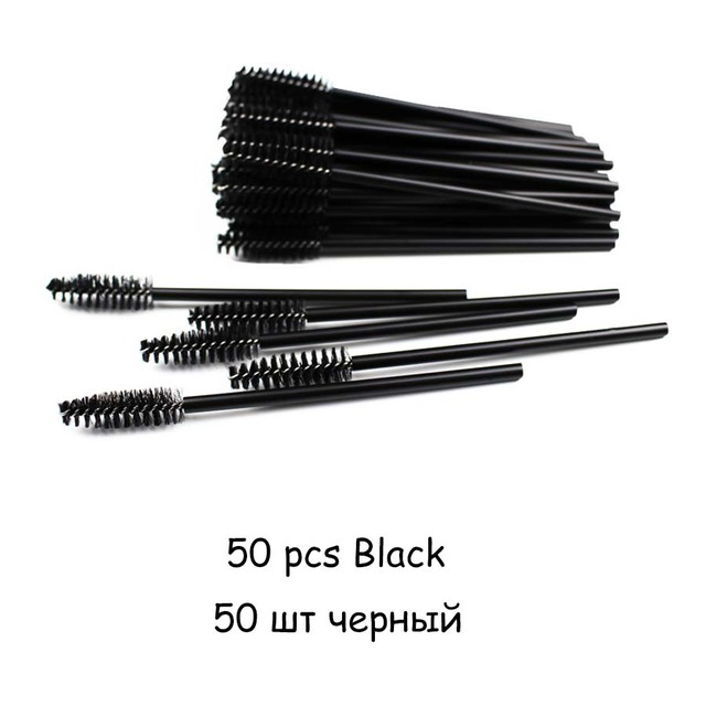 Crystal Eyelashes Brush Comb 25/50Pcs Eye Lashes Extension Mascara Wands Makeup Professional Makeup Beauty Tool