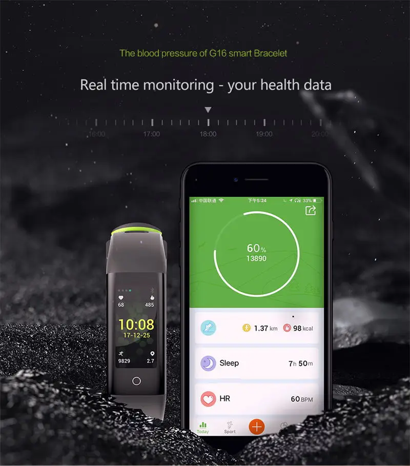 MOCRUX 2018 Smart Bracelet Wristband       - Smartband Sport Watch ios android IOS (1)