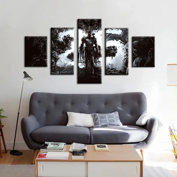 

Doom Eternal 5 Panel Printed Art Scenery Game Modular Picture Large Canvas Painting for Bedroom Living Room Home Wall Art Deco