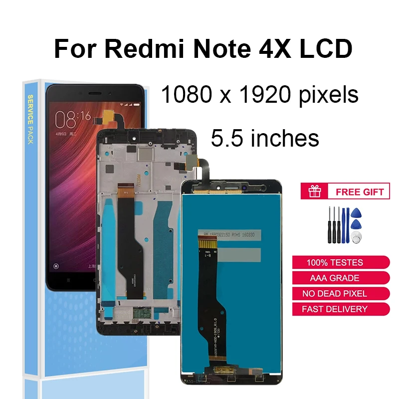 ЖК-экран с дигитайзером в сборе для Xiaomi Redmi Note 4X Xiomi Note4X дисплей смартфона