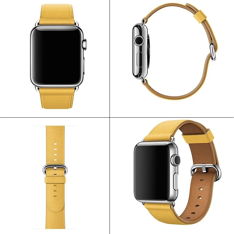 Ремешок для наручных часов Apple watch, ремешок 42 мм, 38 мм, версия тонкие кожаные correa, браслет, ремешок на запястье для наручных часов Iwatch серии 5/4/3/2/1