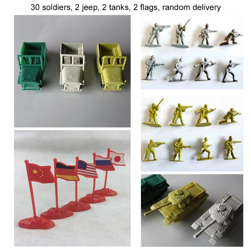 Модель солдата Второй мировой войны песок украшение стола песочница игра Военная пластиковая игрушка Подарочная модель игрушки для мальчиков