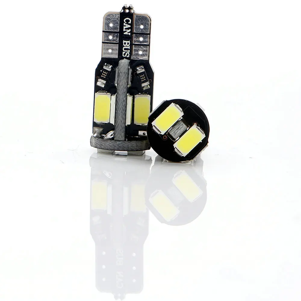 2 шт. T10 W5W 194 168 5630 10 SMD Светодиодная шина без ошибок фотолампы белый 6000K лм |