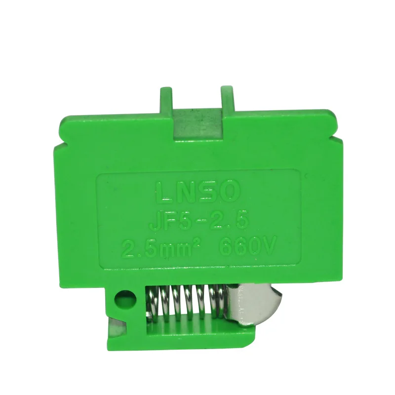 

Green Plate Screw Terminal Block Jf5-2. 5-1 5-15a Machine Tool Distribution Box Control Cabinet Wiring