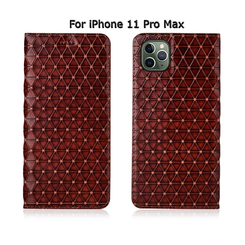 Чехол-книжка с подставкой для телефона Apple iPhone 11 Pro Max из натуральной коровьей кожи с карточным дизайном для iPhone11 Pro