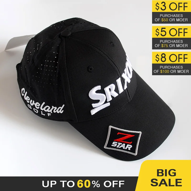 Golf Hat Men's Cap Classic Mesh Back Breathable Sport Cap  Z-Star Sun Protection Adjustable Baseball Cap