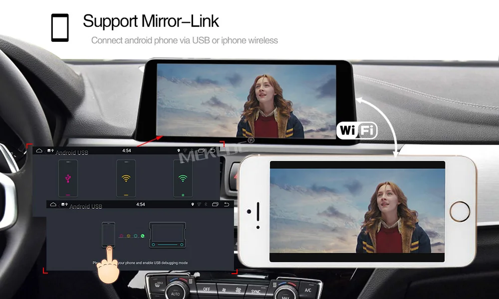 Sale New arrival! 6core Android 9.0 car multimedia player for BMW 3series E90 E91 E92 E93 IPS screen Idrive buttons New map 44
