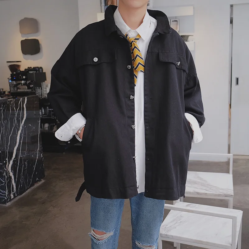 

2019 Autumn New Style Korean-style Men Handsome Hong Kong Style Jacket Autumn BF Style Students Versatile Coat Trend Autumn Clot