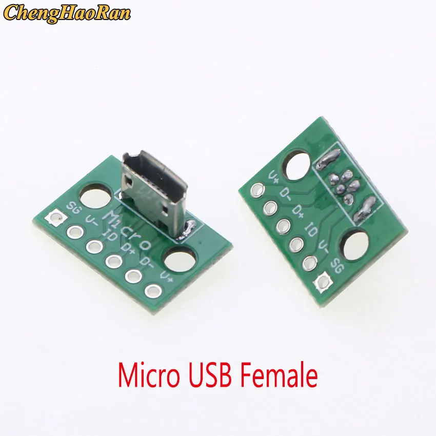 1 Stück Datenkabel-Testboard mit Pin-Header 90 Grad Micro Mini USB Typ C 2-Pin USB 3.0 2.0 Buchse Stecker Anschluss – Detail 8