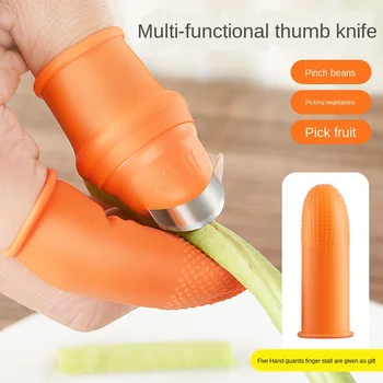 

Creative Peeling Vegetables Pinch Vegetables Thumb Knife Choosing Vegetables Finger Picks Picking Pepper Fingers Nail Protection