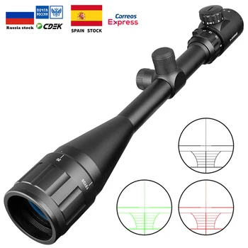 6-24X50 AOE Riflescope Adjustable Green Red Dot Hunting Light Tactical Scope Reticle Optical Rifle Scope Hunting Scopes Air Gun hawke 6 5 20x42 sf riflescope mil dot hunting optics scope high performance rifle scope with optical sight for hunting scopes