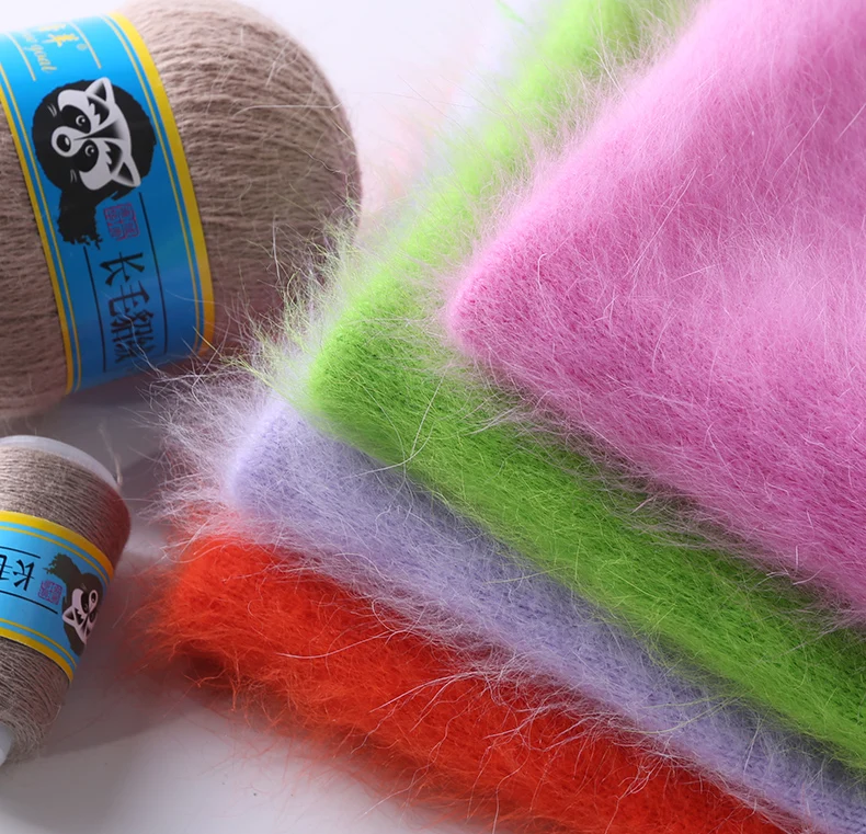 Drop Shipping 50+20g/set Long Plush Mink Cashmere Yarn Fine Quality Hand-Knitting Thread For Cardigan Scarf Suitable for Woman Drop Shipping 50+20g/set Long Plush Mink Cashmere Yarn Fine Quality Hand-Knitting Thread For Cardigan Scarf Suitable for Woman