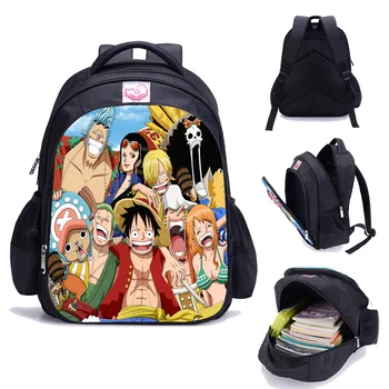 

16 Inch Japan Anime 3D Print Mochila ONE PIECE Backpacks for School Teenagers Girls New Travel Zipper Schoolbags Bookbag