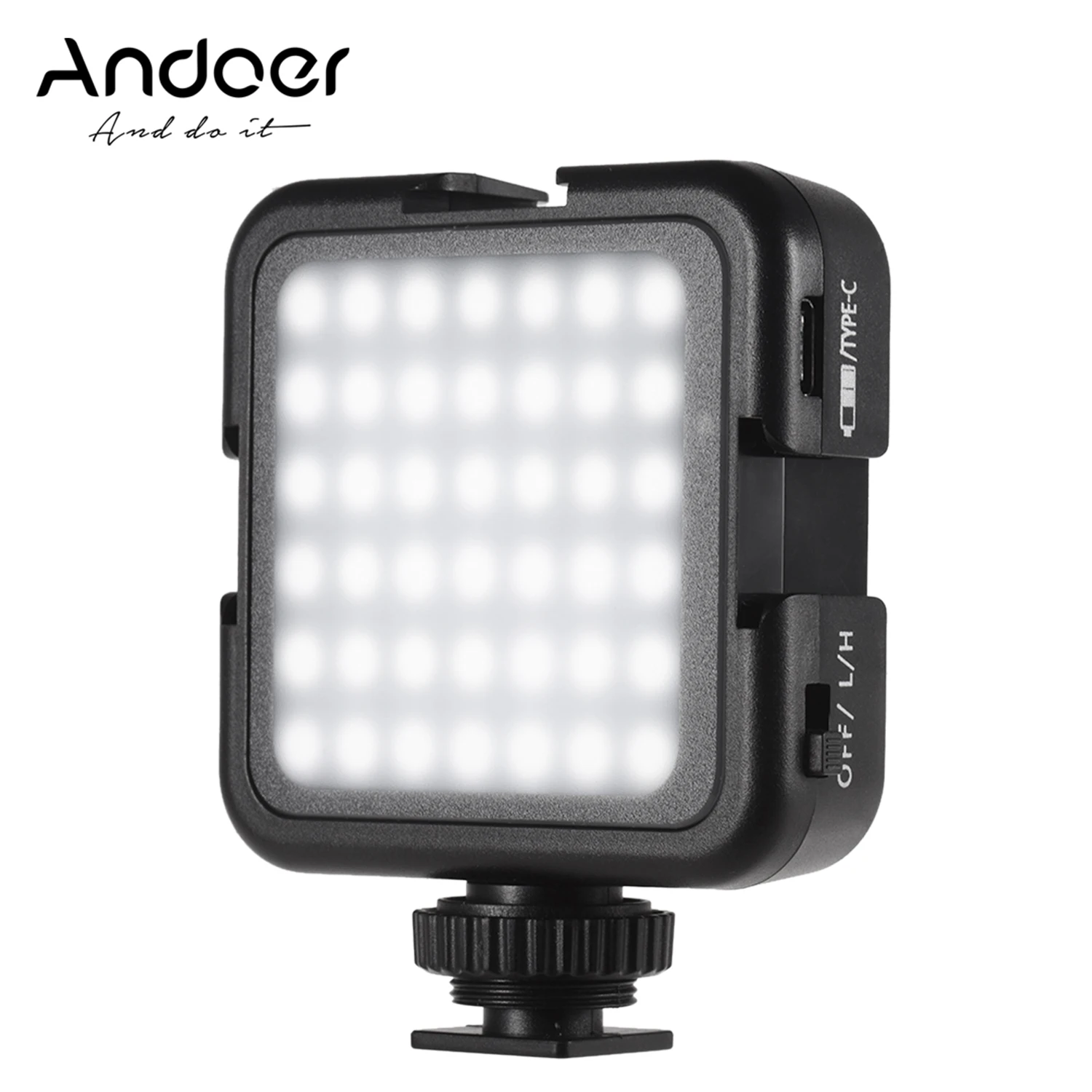 Andoer 42LED Ultra Bright LED Video Lights 6000K Color Temperature