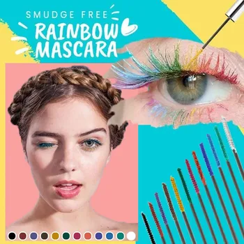 

2pc Makeup Mascara Waterproof Colorful Mascara Fast Dry Long Lasting Curling Makeup Cosmetic Eyelash Extension