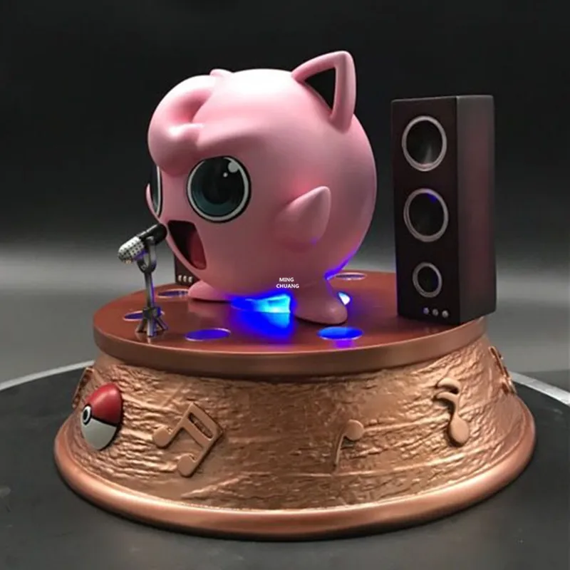 " Аниме моделирование статуя животных Jigglypuff бюст 1/1 масштаб полноразмерный портрет со светодиодный светильник GK фигурка игрушки 19 см V691