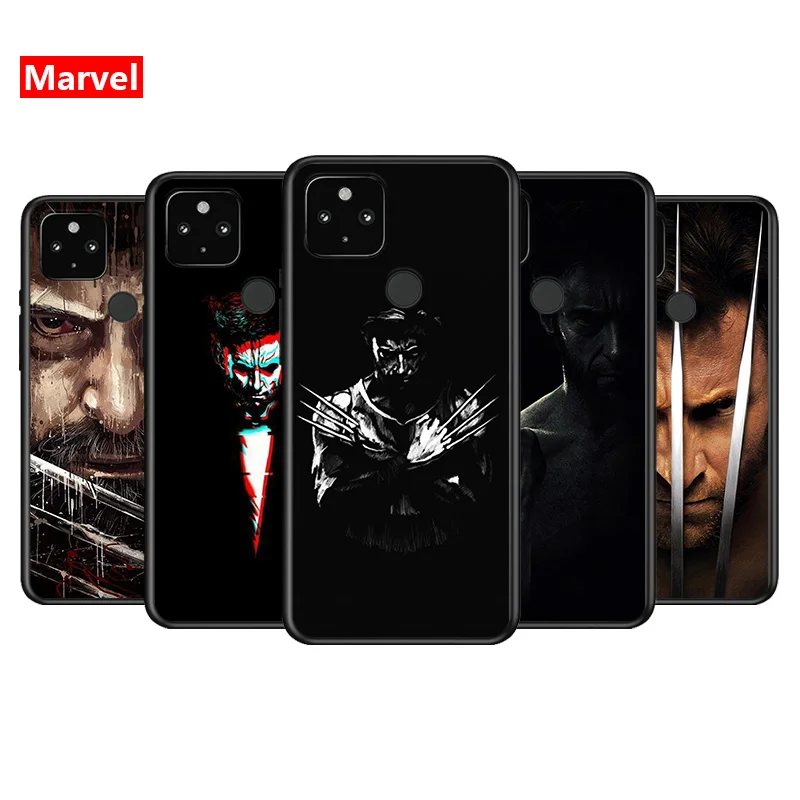 С принтами &quotMarvel&quot &quotМстители&quot &quotсупергерой&quot Росомаха для Google Pixel 5 4A 5G 4 XL