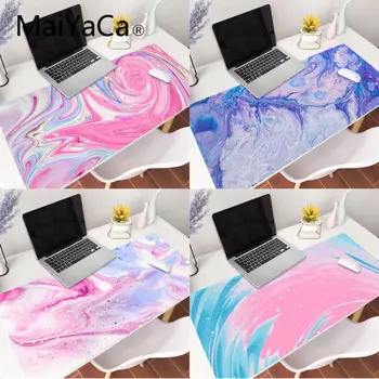 

Pink Fluid Large 90x40cm Office Mouse Pad Mat Gamer Gaming Mousepad Keyboard Compute Anime Desk Cushion for Tablet PC Notebook