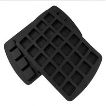 24-полости поднос кубика льда пудинга квадратная силиконовая форма самодельный лед чайник Хо Применение держать Применение аксессуары для кухонного бара инструменты для мороженого Z