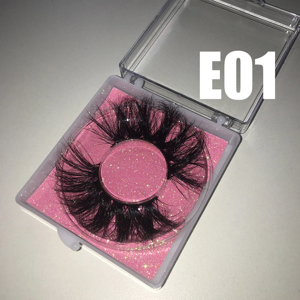 

BossGirl Lashes Pack 10 Pairs 25 mm Mink Lashes Dramatic Long Glamour Wispy Full Band Drop Shipping Free Fast Shipping via DHL