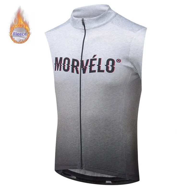 Morvelo зимняя термо флисовая безрукавка велосипедная одежда maillot Ropa Ciclismo hombre