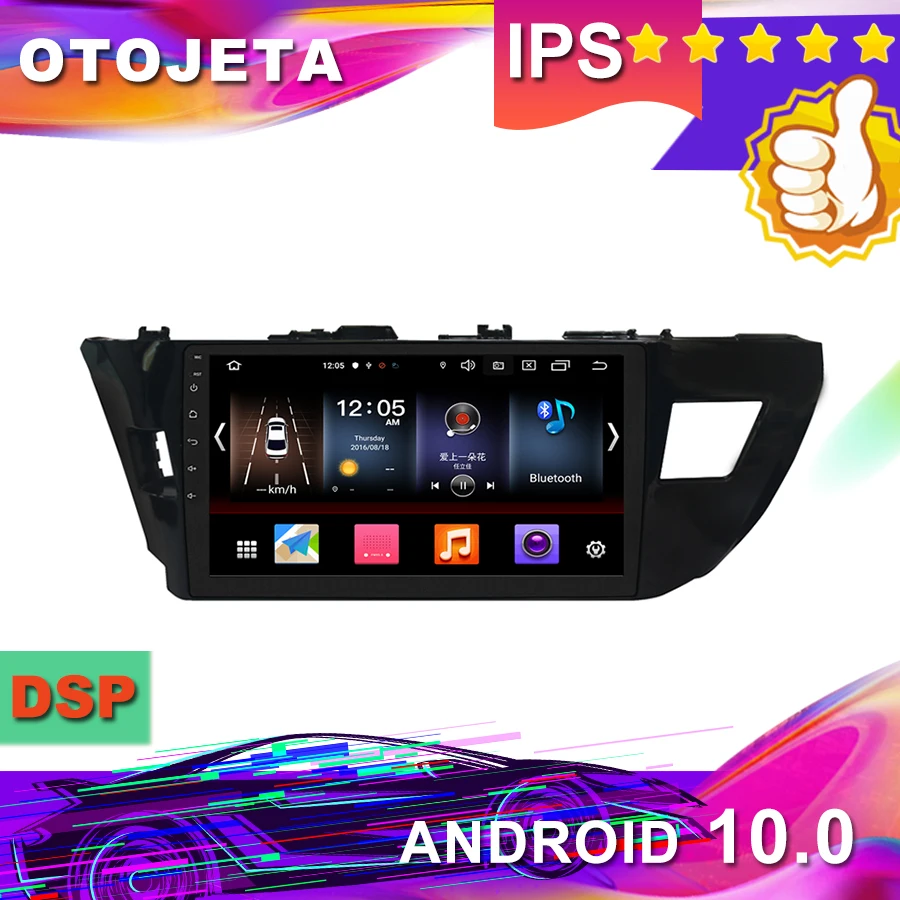 Новое поступление, HD Android 10,0 Автомобильный gps для Toyota Corolla Автомобильный Радио мультимедийная лента рекордер bluetooth навигация