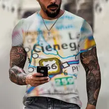 

Creative 66 Pattern 3D Printing Men T-shirt Short-sleeve Streetwear Loose Summer Round Neck Breathable Sports Oversized T-shirts