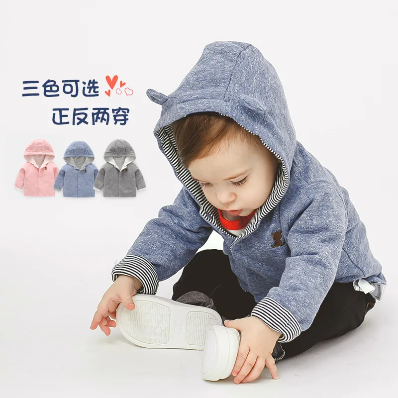 Clothes for Babies Coat Spring Clothing Newborns Spring And Autumn Female Baby BOY'S Children CHILDREN'S 3 Coat 1-Year-Old Y4055