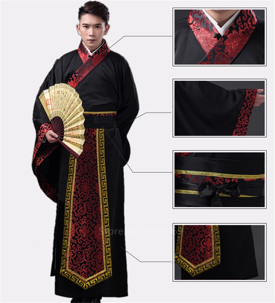 Год традиционная китайская одежда африканские платья для взрослых мужчин Тан костюм сценическая одежда древние костюмы