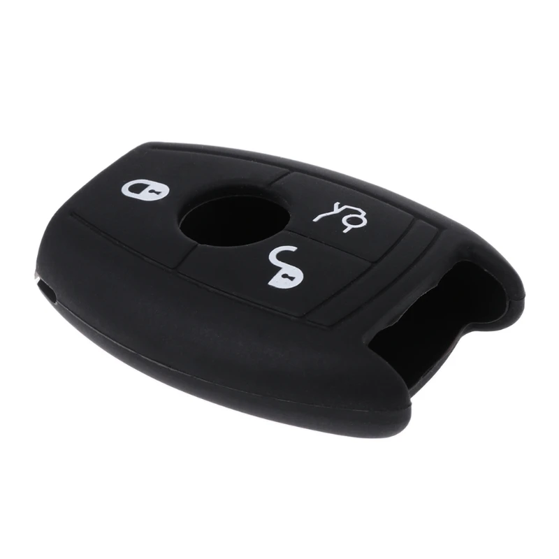 

3 Buttons Silicone Car Key Fob Cover Case For Mercedes Benz W203 204 210 211 AMG CES CLA CLS CLK U90C