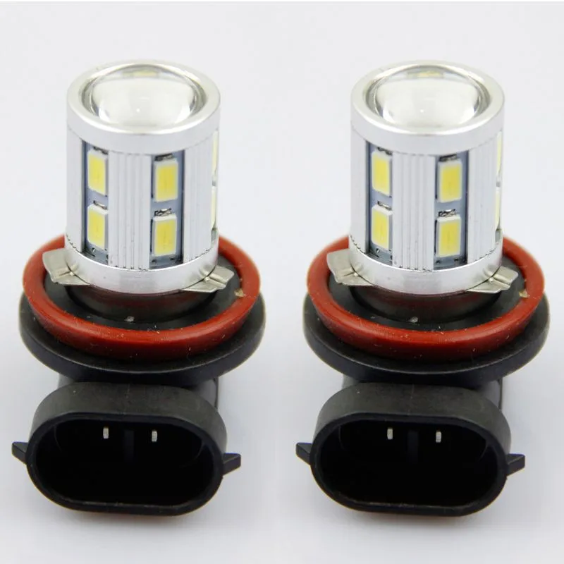 2x автомобильный H11 5 Вт 12 Led 5630 Smd противотуманный ходовой светильник Лампа ксенон белый автомобильные аксессуары противотуманный светильник s ксеноновые лампы# YL1