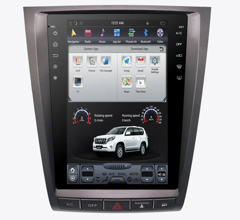 11," tesla стиль вертикальный экран android 8,1 шесть ядер автомобиля gps Радио Навигация для Lexus GS 300 350 430 460 450h 2006-2011