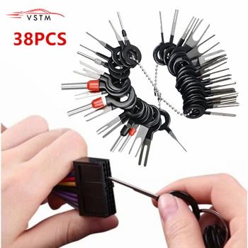 

Newest 38pcs/set Car Terminal Removal Electrical Wiring Crimp Connector Pin Extractor Kit Automobiles Terminal Repair Hand Tools