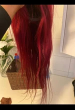 Pelucas de cabello humano rojo con encaje granate Frontal, peluca de cabello humano recto 99J 13x4, prearrancada, color cabello humano