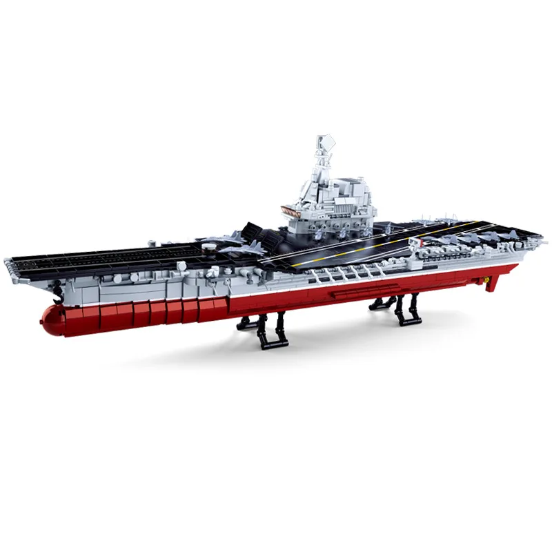  Navy Battle Ship Aircrafted Carrier Compatible Legoed ruiser Military Submarine Naval Destroyer War