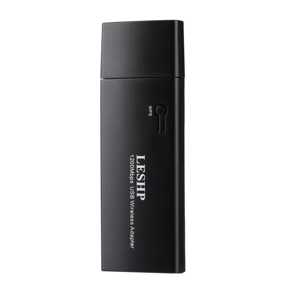 LESHP 1200 Мбит/с 11AC двухдиапазонный USB 3,0 беспроводной Wi-Fi сетевой адаптер широкий диапазон совместимости быстрая установка черный