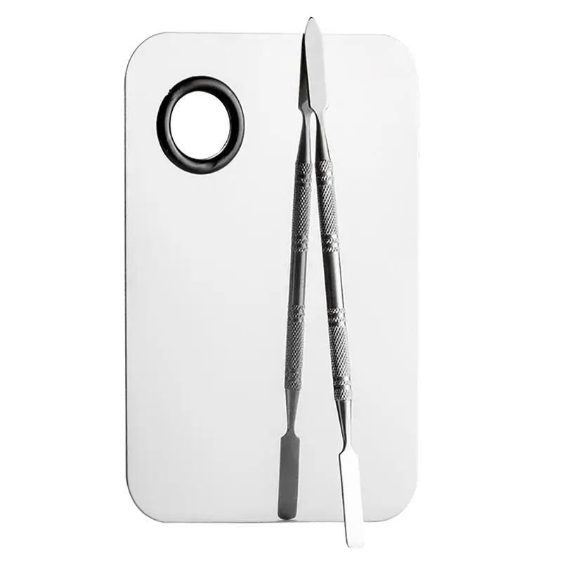 Палетка для смешивания макияжа палетка ногтей из нержавеющей стали