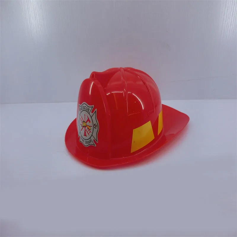 

Children Play House Firefighting Captain Helmet Safety Helmet Character Play Model Educational Toy Program Performance Props