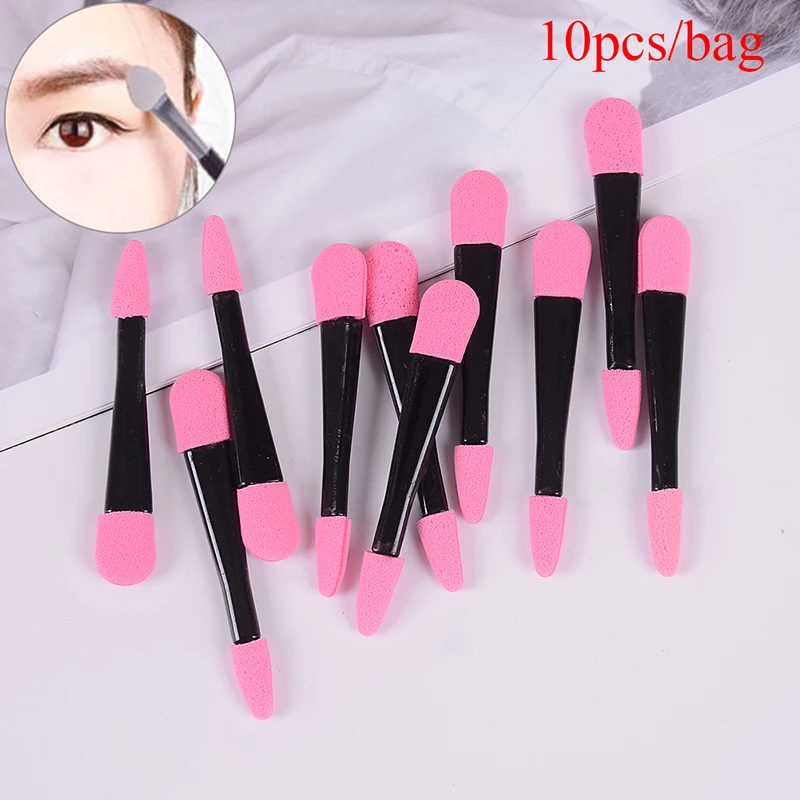 

10Pcs Disposable Double Ended Eye Shadow Applicators Sponge Makeup Brush Beauty Make Up Tool for Eye