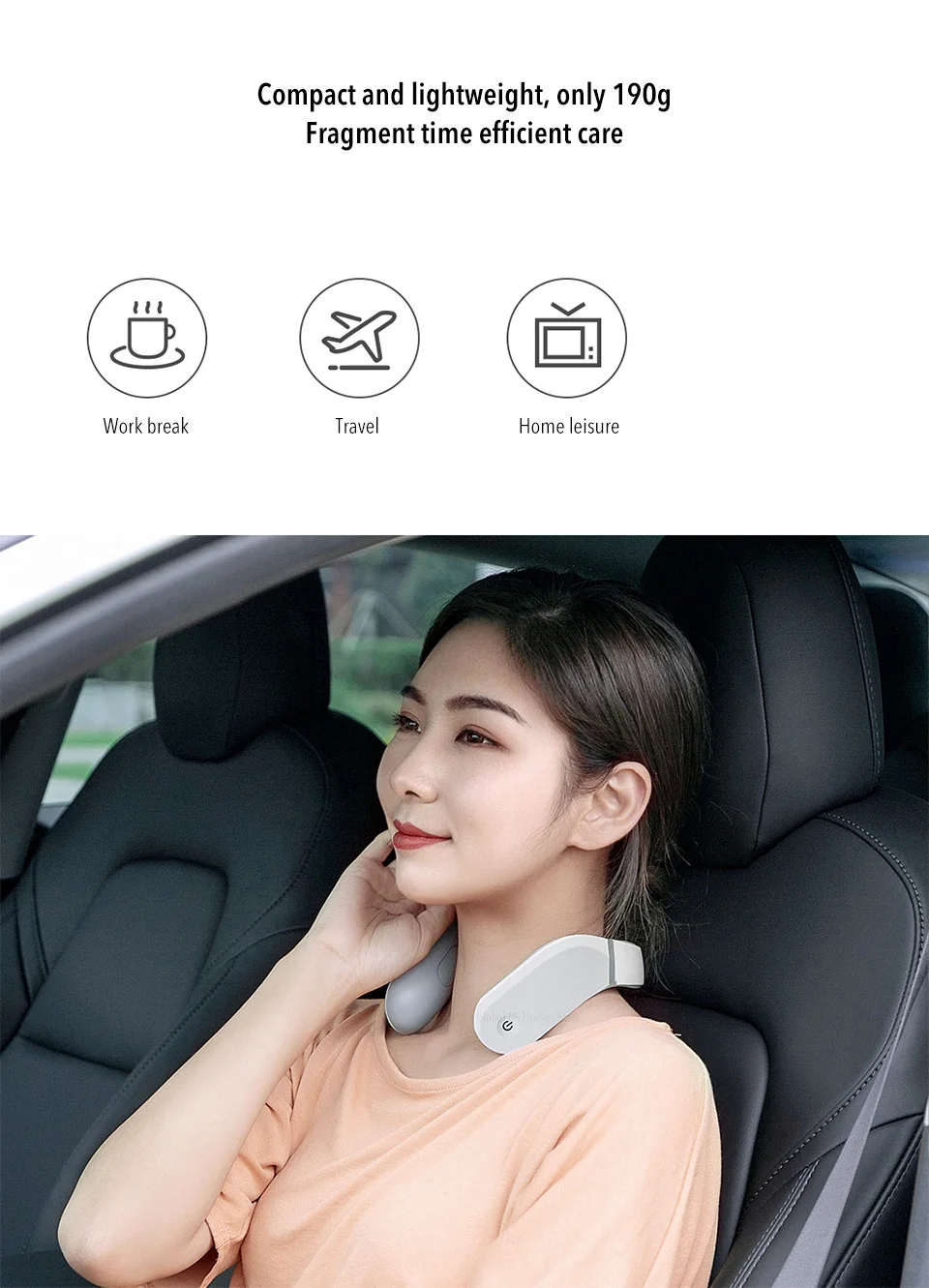 Xiaomi cervical massageador g2 dez pulso proteger