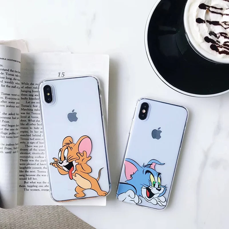 Чехол для телефона Tom Jerry для samsung Galaxy Note 10 S10e S10 S9 S8 S7 S6 Plus Lite edge Мягкий силиконовый чехол Ультратонкий чехол