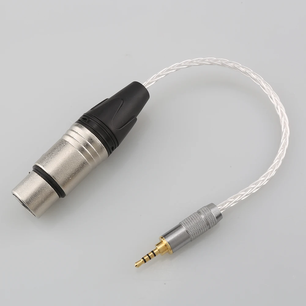 

High Quality Audiocrast Silver Plated 2.5 to XLR Cable 2.5mm TRRS Balanced Male to 4pin XLR Balanced Female Audio Adapter Cable