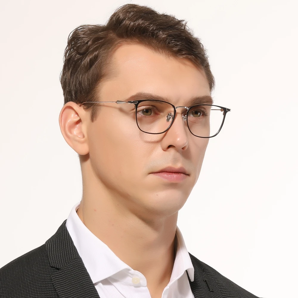 Оправа для очков из чистого титана, для мужчин и женщин, оправа для очков, оптическая оправа по рецепту