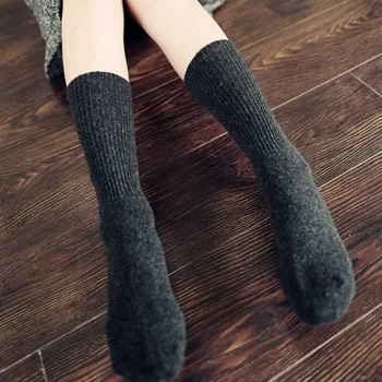 

Women High Solid Thick Winter Warm Comfort Boot Socks