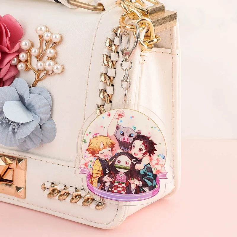 Аниме брелок демон убийца: Kimetsu без Yaiba Chibi мультфильм акриловые подвески