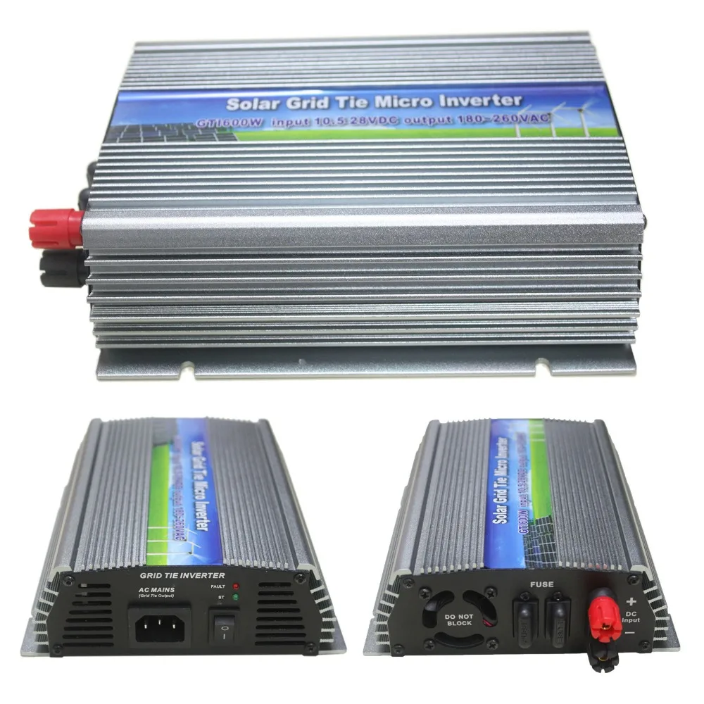 

600W On Grid Tie Solar Power Inverter 10.5V~28V DC to AC110V or 220V Pure Sine Wave Micro Inverter for 600~720W 18V PV Module
