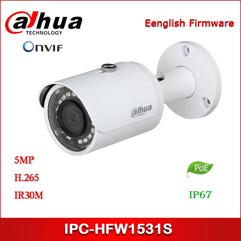 

Dahua IP camera 5MP IPC-HFW1531S security camera WDR IR Mini-Bullet Camera