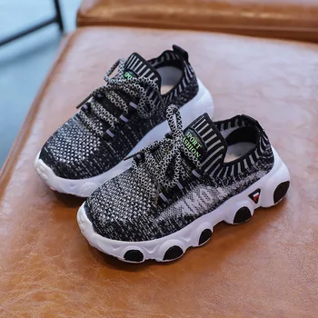 

Fashion Weave Mesh Kids Casual Sneakers Light Flat Soft Breathable Boy Sport Shoes Baby Toddler Girl Children Non-slip ShoesD547