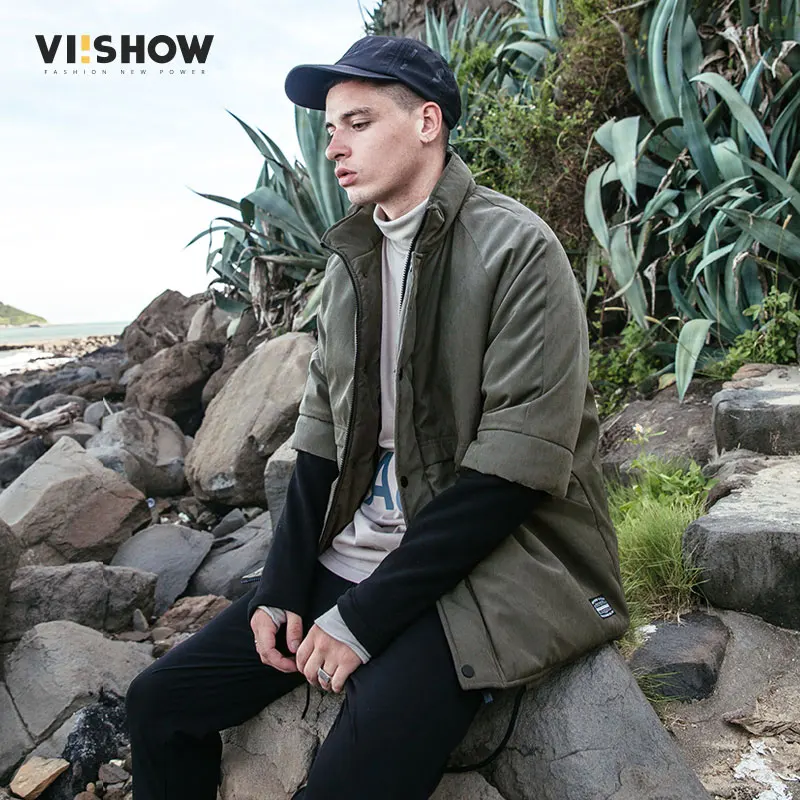 

VIISHOW Winter Jacket Men Casual Outwear Jacket jaquetas de couro Hommes long windbreaker Overcoat Mens trench coat MC2089174