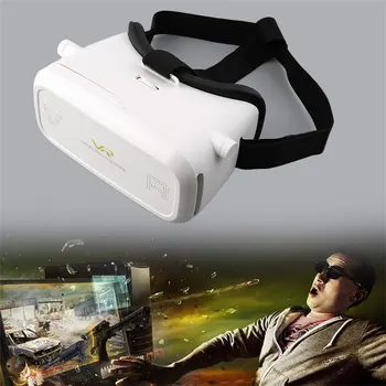 

White Virtual Reality 3D Glasses Head Mount Google Cardboard For Smartphone